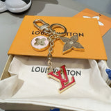 Chaveiro LV Charm de Bolsa Fleur