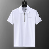 Polo Moncler White Gola alta