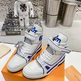 Trainer Sneaker Boot High White Blue