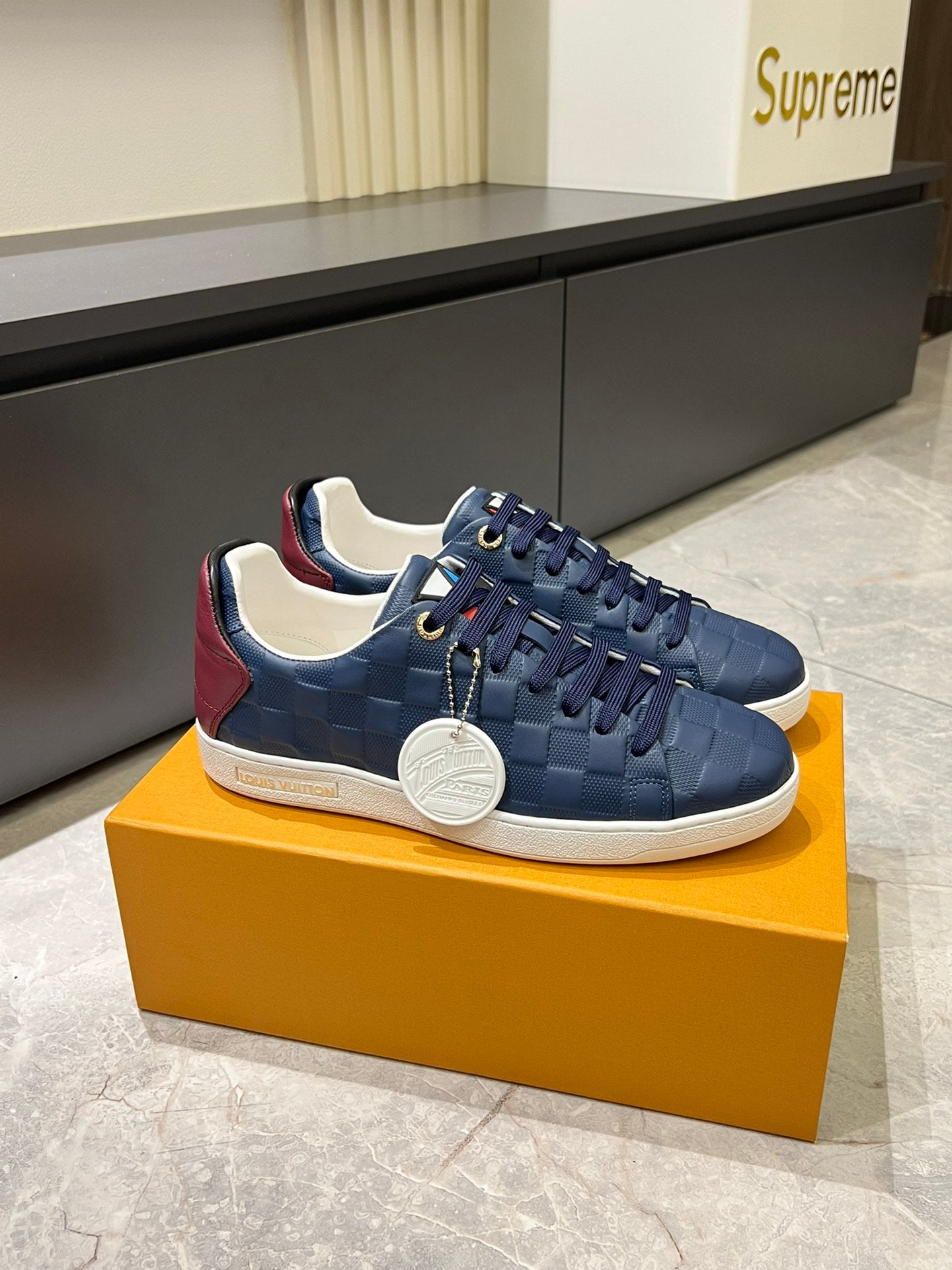 Tenis LV Mirror Monogram Blue Brown