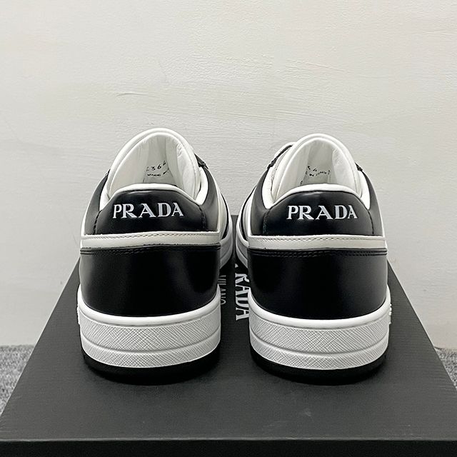 Prada Downtown Low Top Sneakers Logo Black
