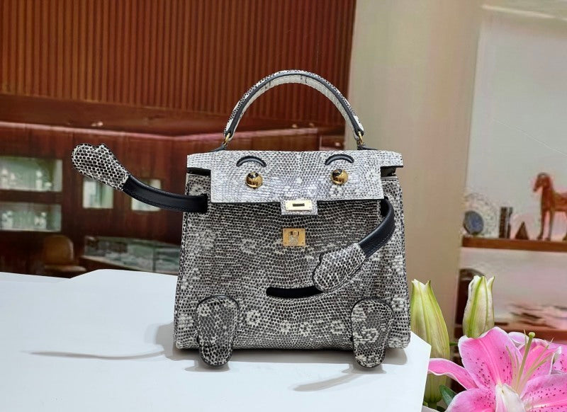 Bolsa Hermès Kelly Idole Kelly Doll in Lizard