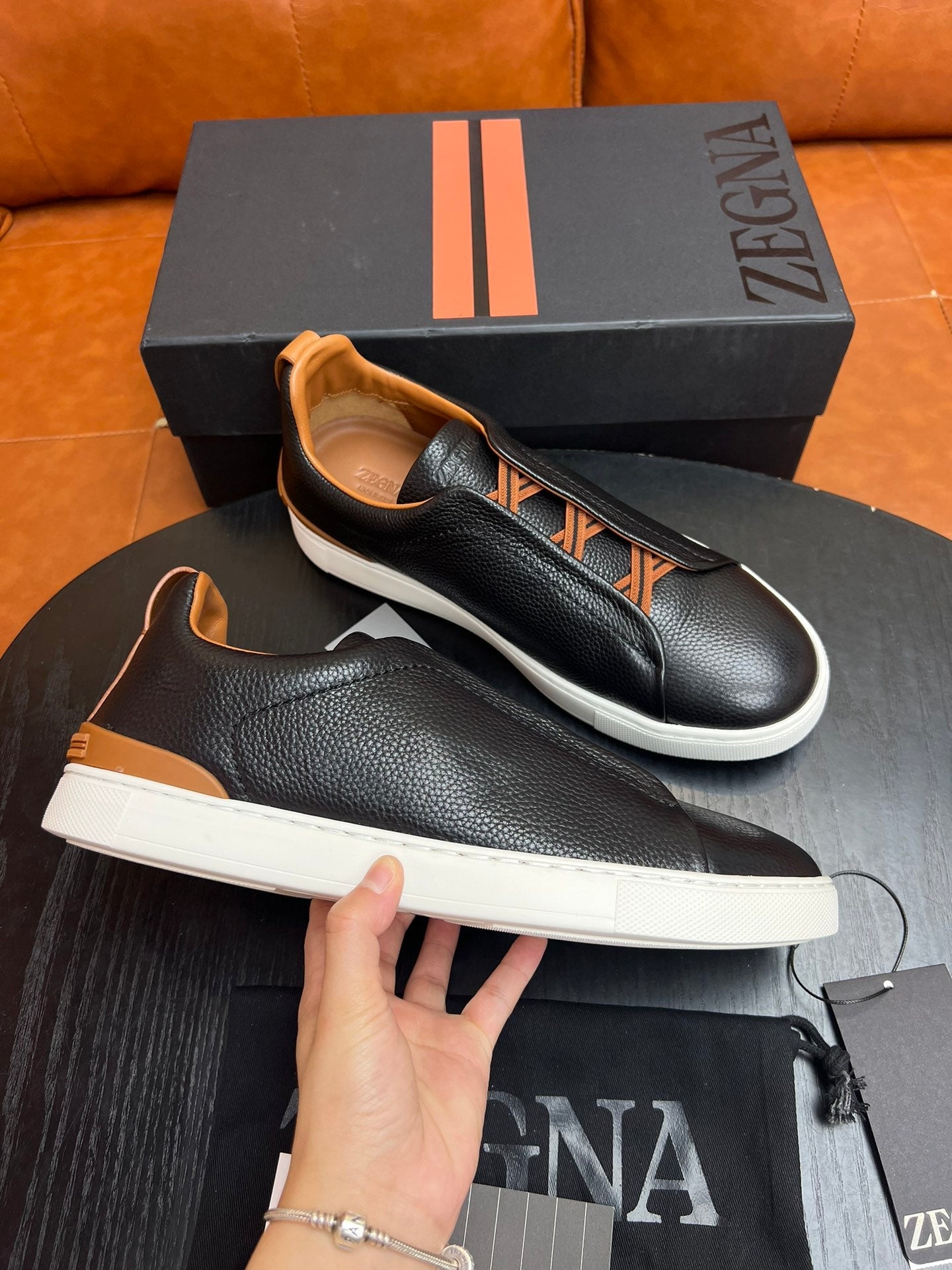 ZEGNA Triple Stitch Sneakers