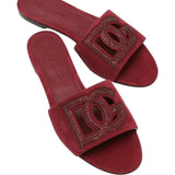 Sandália Dolce & Gabbana DG cristais Red