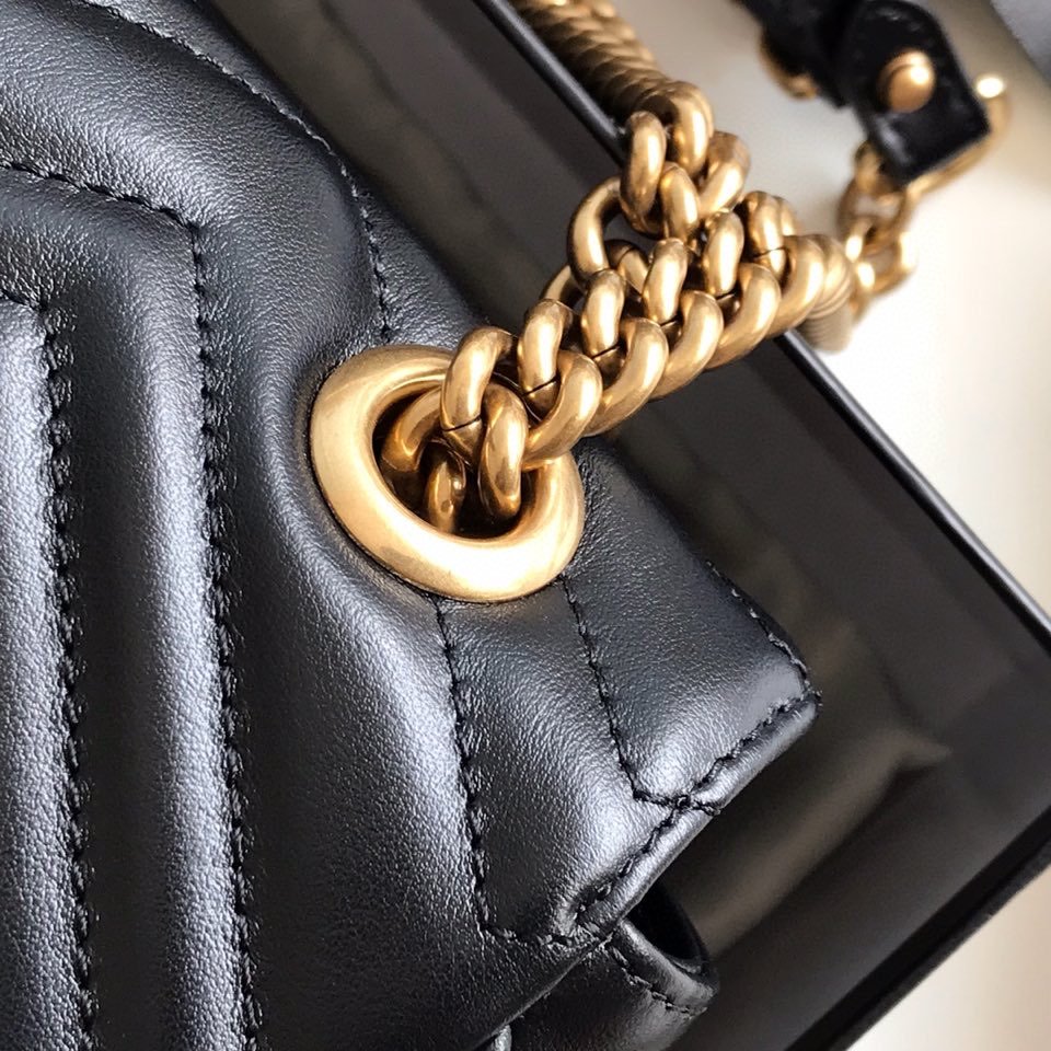 Gucci GG Marmont Small Matelasse Bag Mini Black