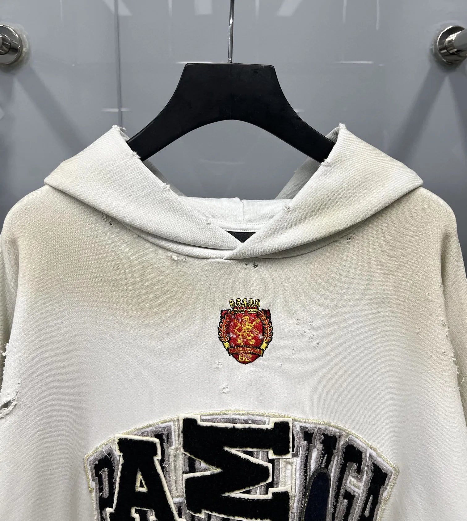 Jaqueta Balenciaga Hoodie White Grey