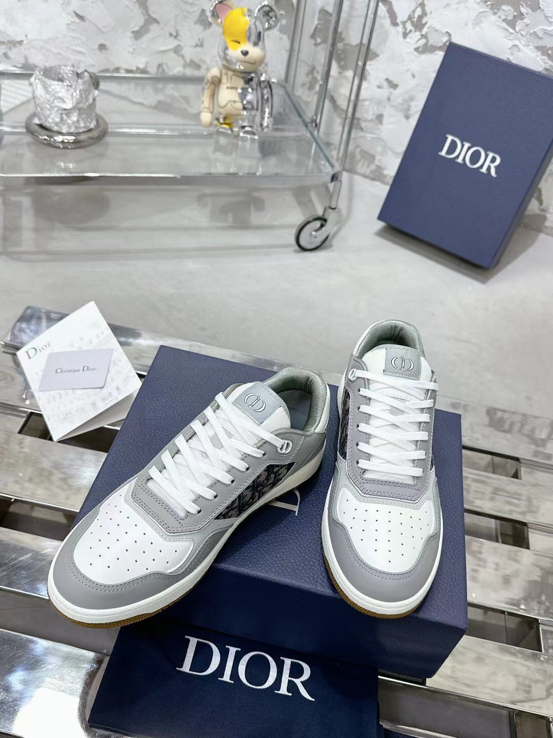 Christian Dior B27 Low-top White Leather