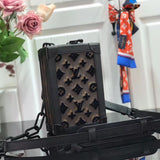 Bag Lv Vertical Soft Trunk Monogram Black