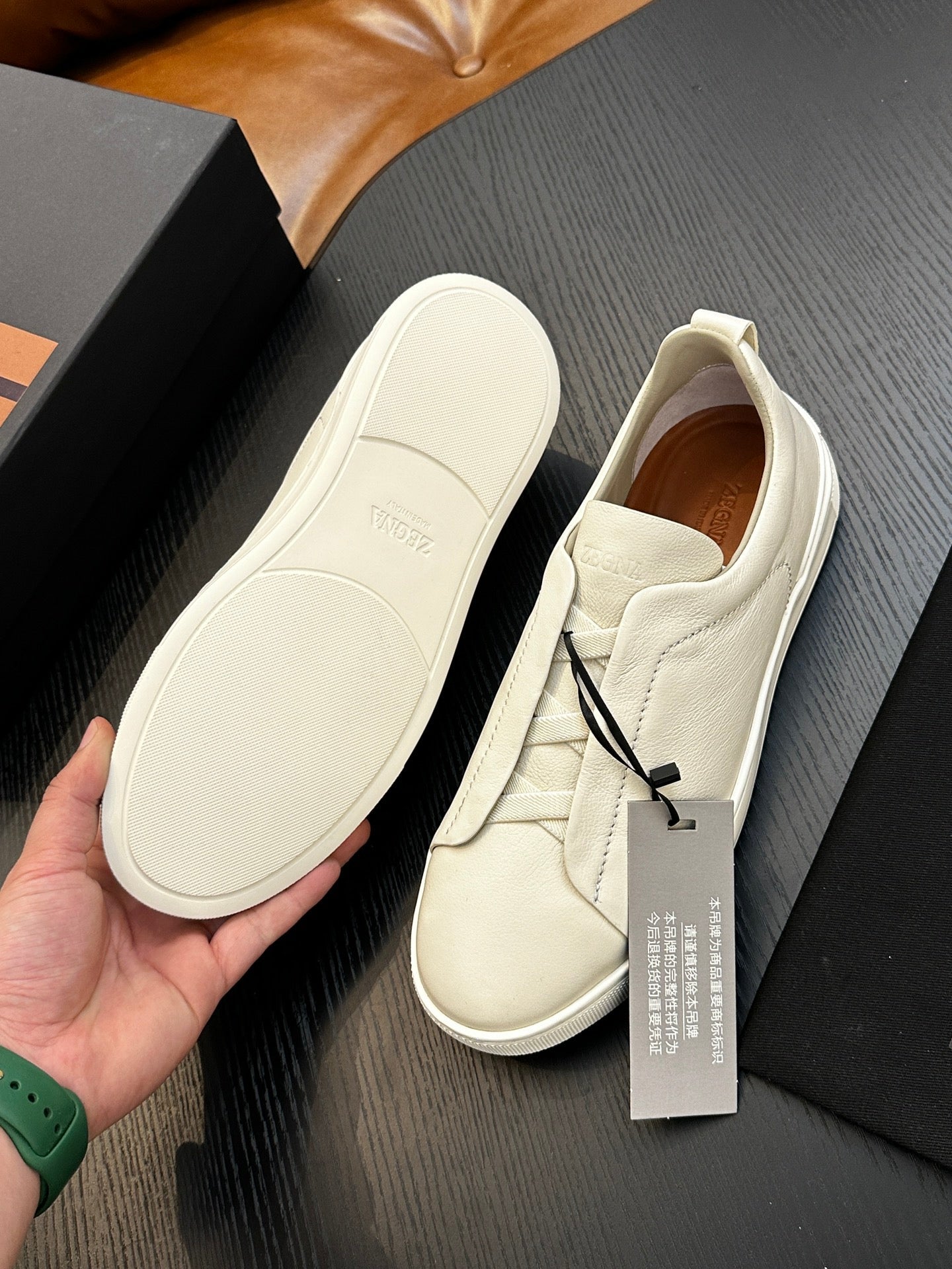 ZEGNA Triple Stitch Sneakers