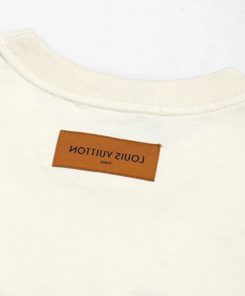 Camiseta Louis Vuitton Beige LV Lovers