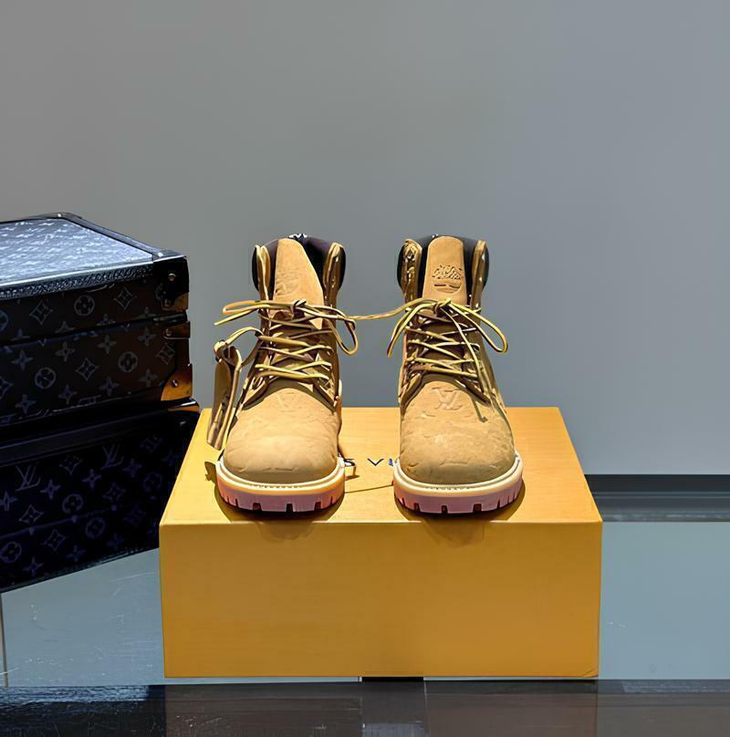 Bota Timberland X Louis Vuitton Beige Black