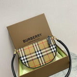 Burberry Vintage Check Cotton Olympia Pouch Archive Beige