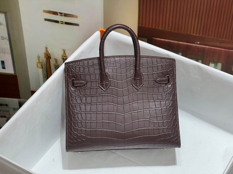 Bolsa Hermes Birkin 25cm P0 Pantine Swift Leather