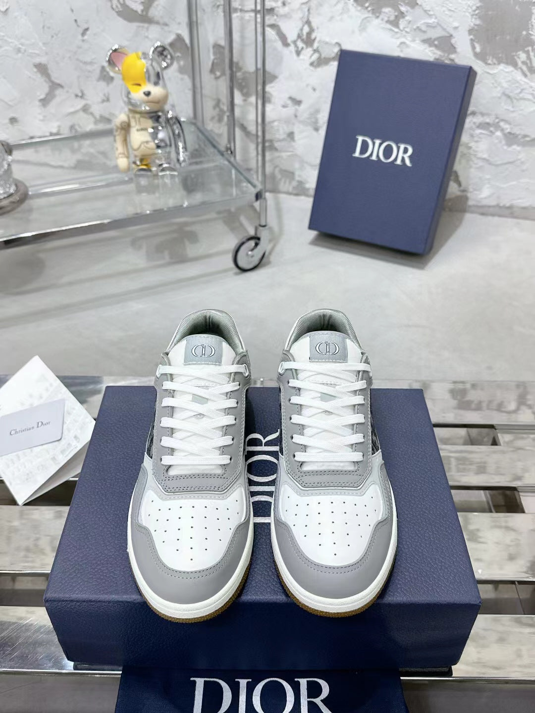 Christian Dior B27 Low-top White Leather