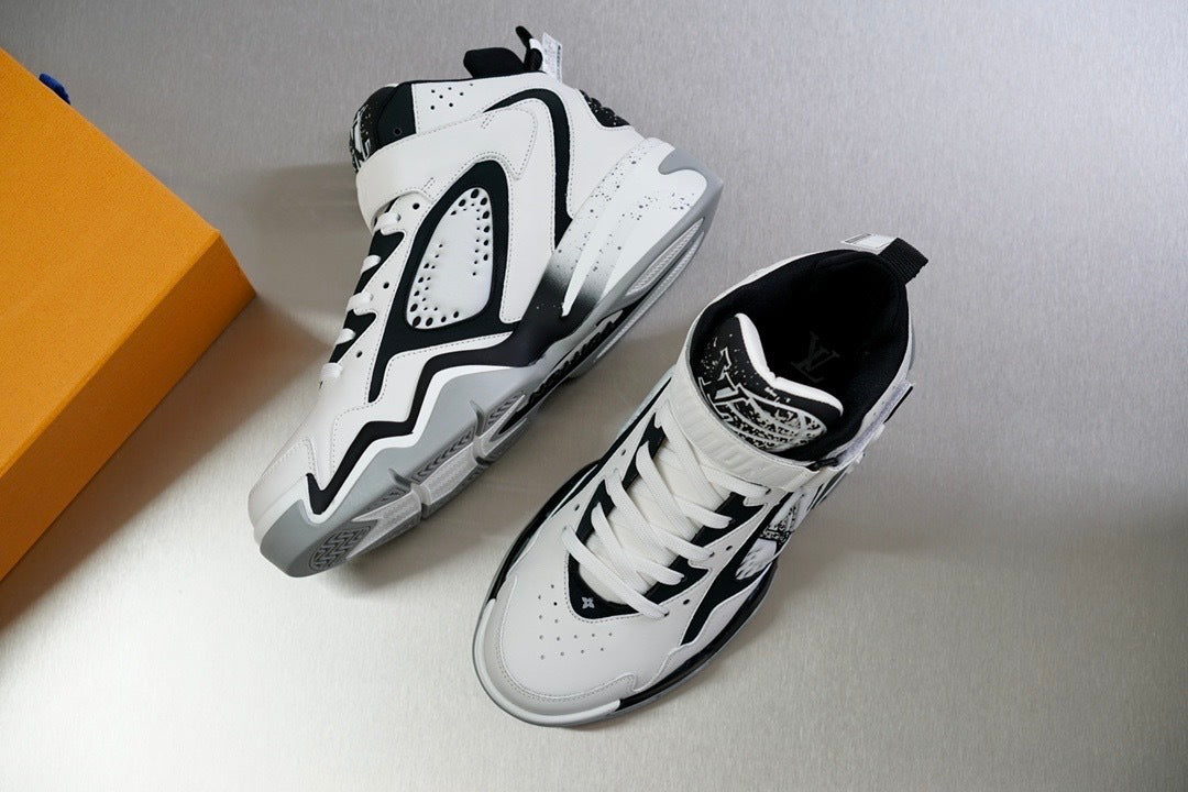 Louis Vuitton LV Trainer High Top White Black