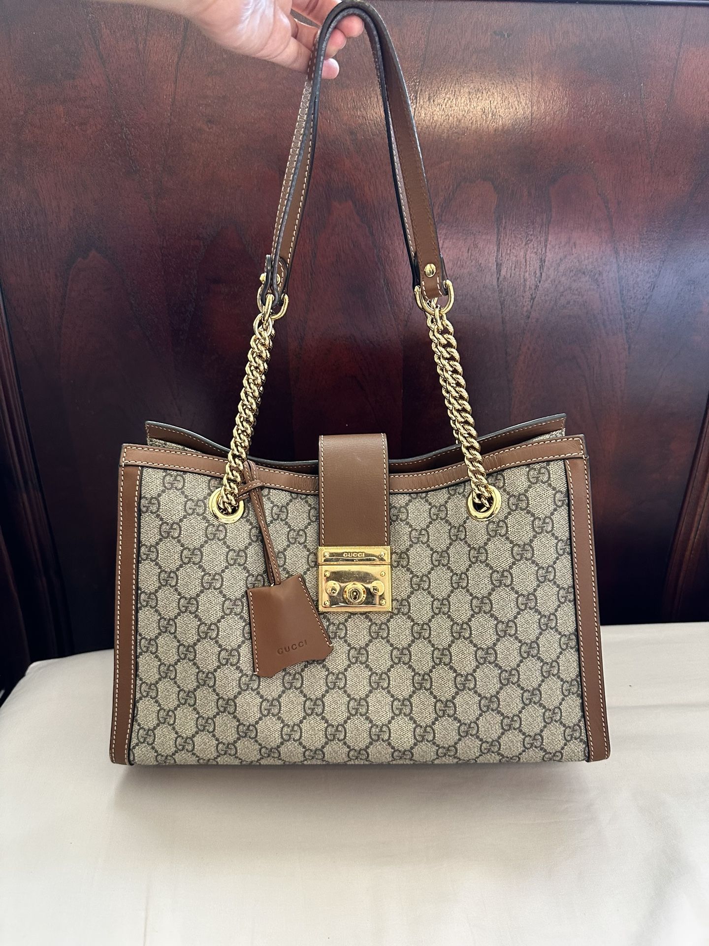 Gucci Padlock Brown Medium Shoulder Bag