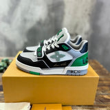 Trainer Monogram strap Black White Green