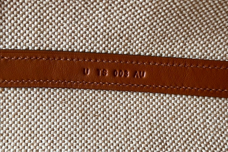 Bolsa Hermès Cabas H Biais 27 White Beige