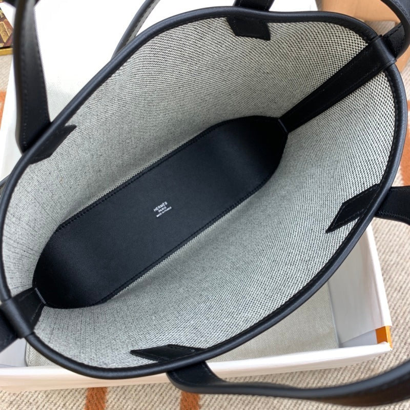 Bolsa Hermès Cabas H Biais 27 White