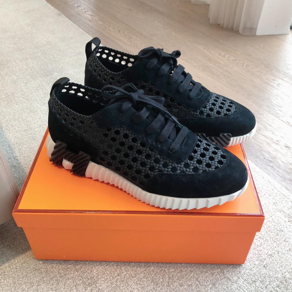 Tenis Hermès Bouncing Furado Black