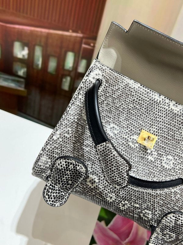 Bolsa Hermès Kelly Idole Kelly Doll in Lizard