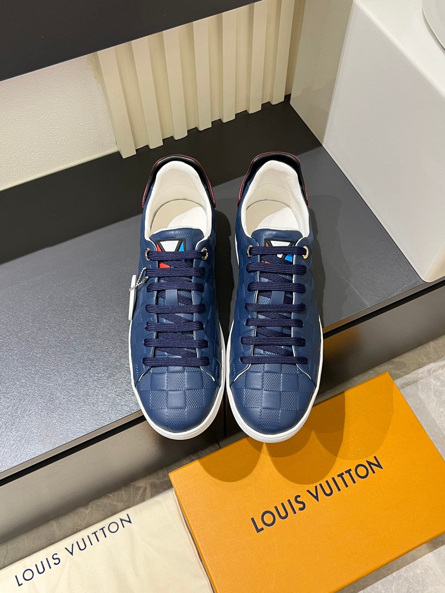 Tenis LV Mirror Monogram Blue Brown