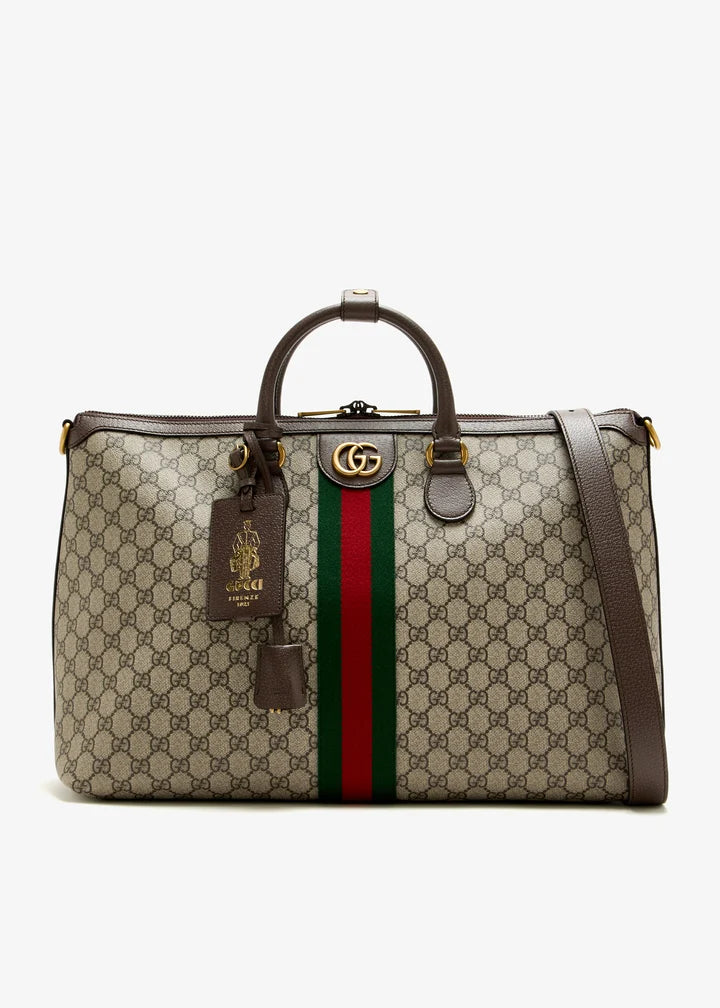 Gucci Savoy Medium Duffle Beige