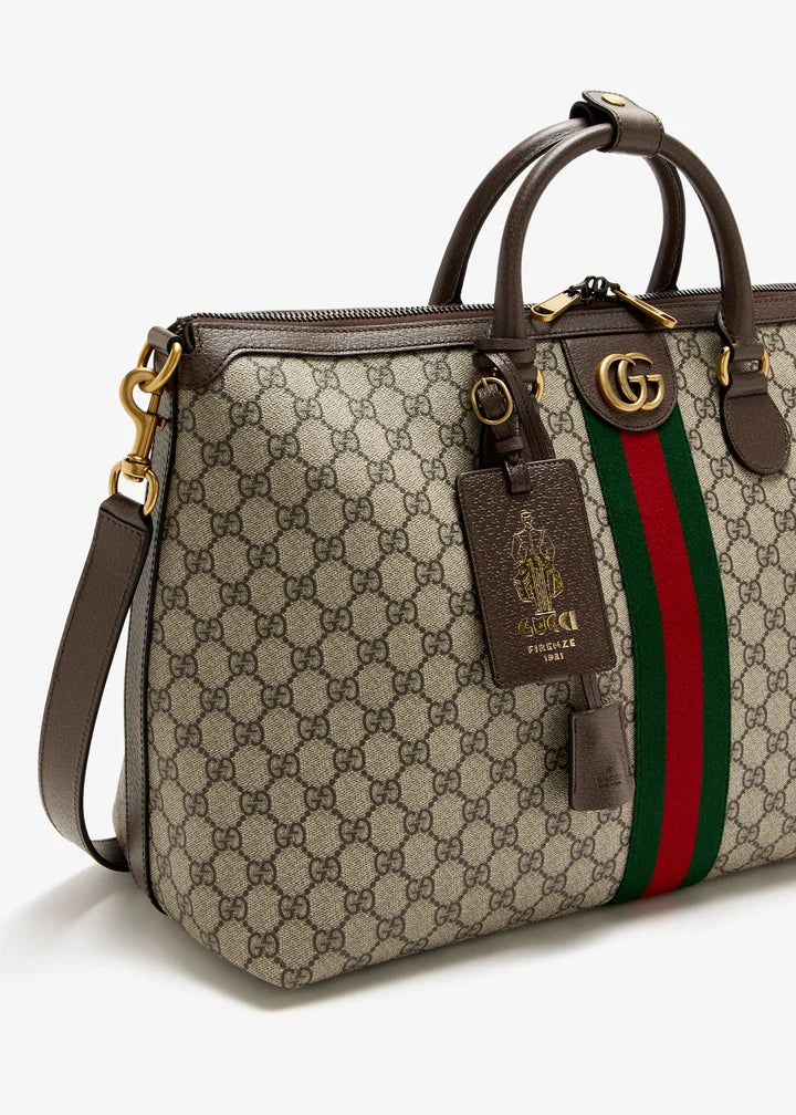 Gucci Savoy Medium Duffle Beige