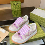 Gucci Screener Sneaker GG White sunset purple