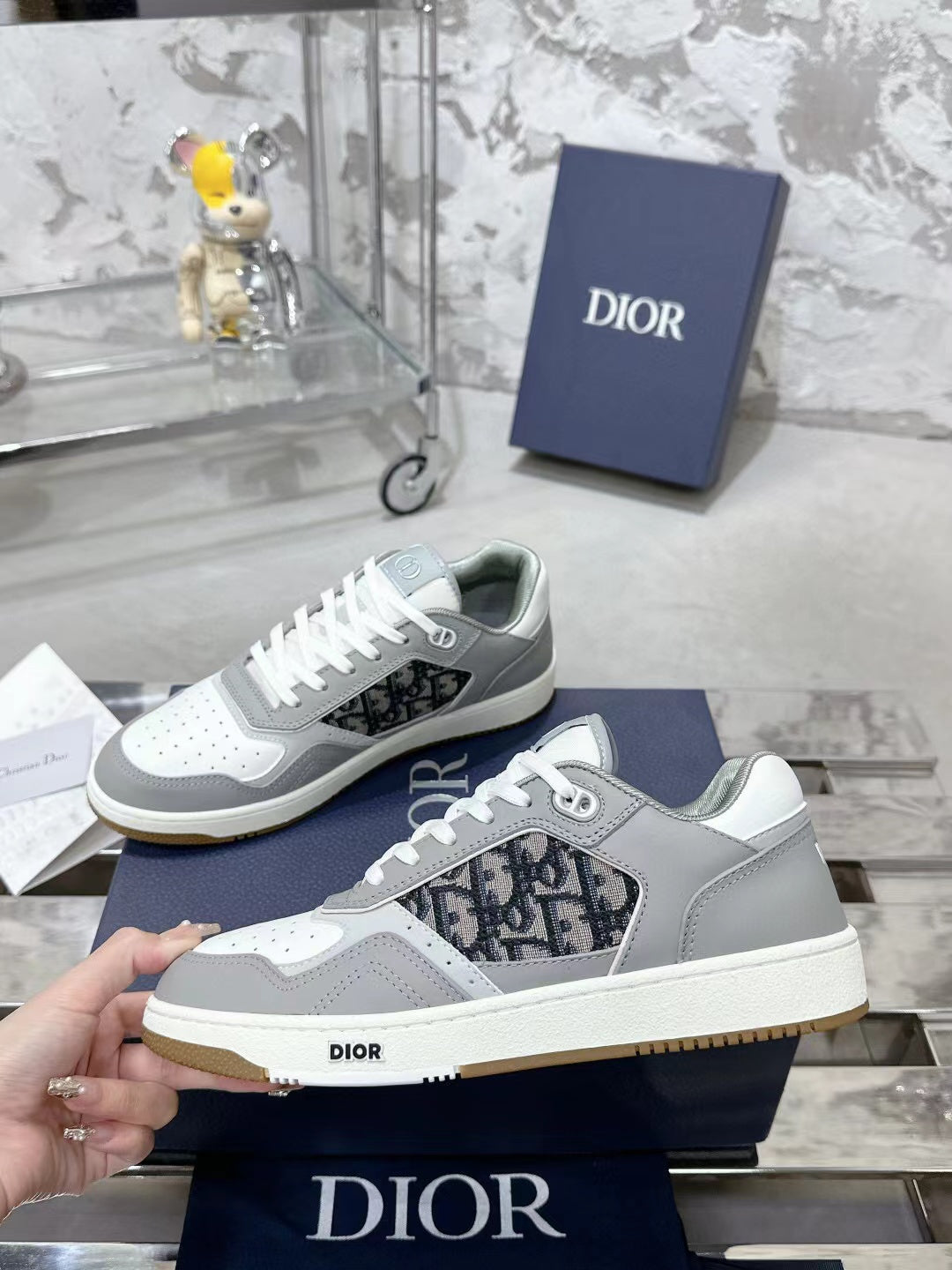 Christian Dior B27 Low-top White Leather