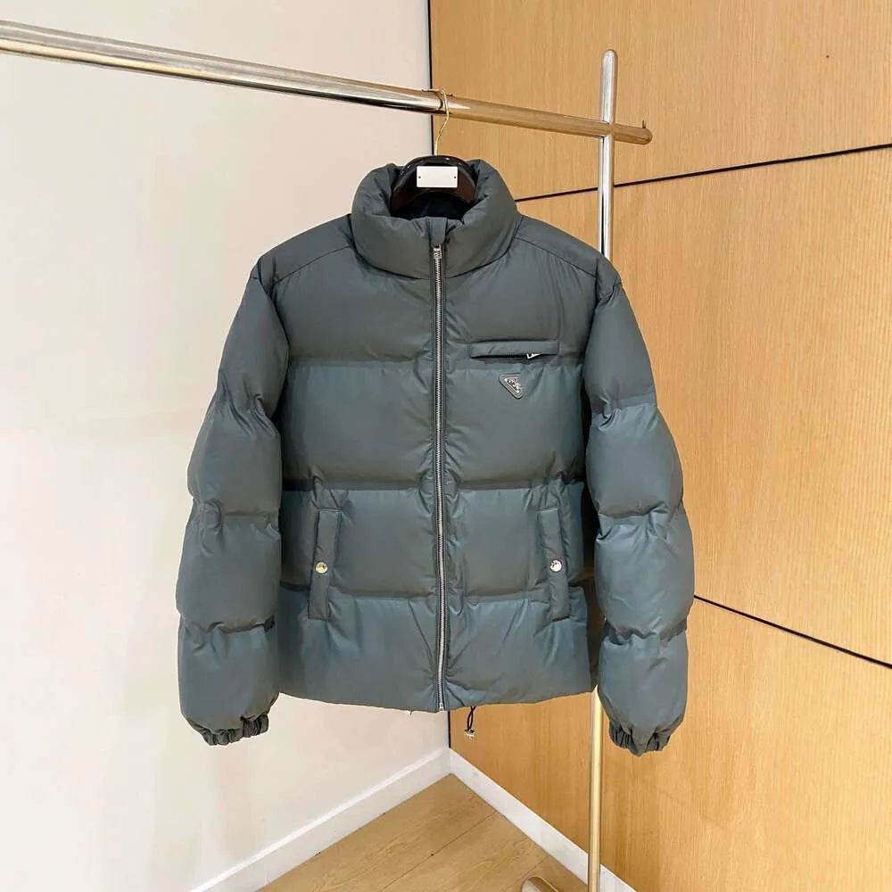 Jaqueta Prada Zip-Up Puffer Black
