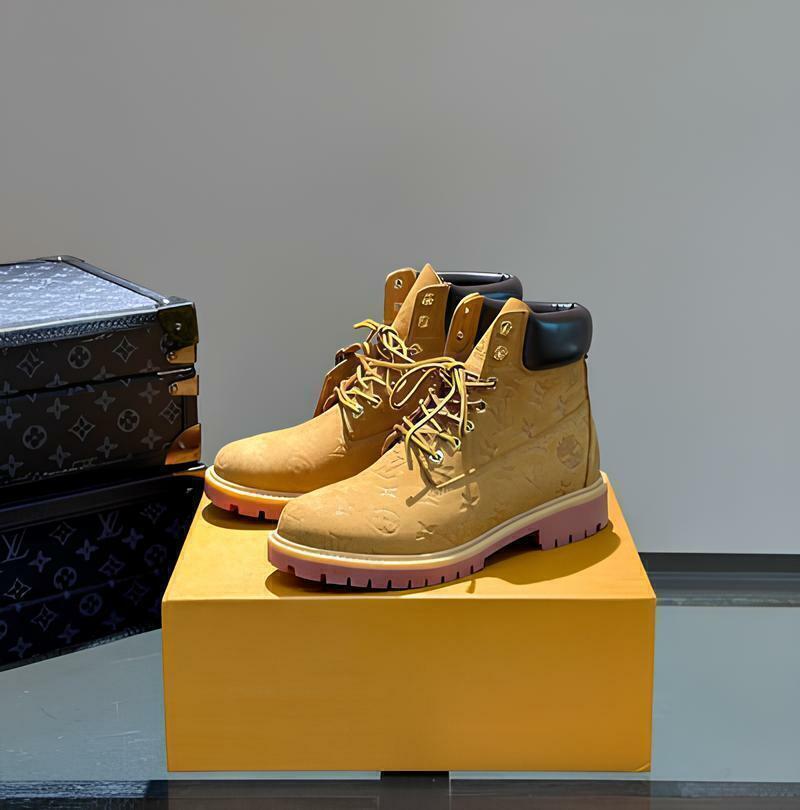 Bota Timberland X Louis Vuitton Beige Black