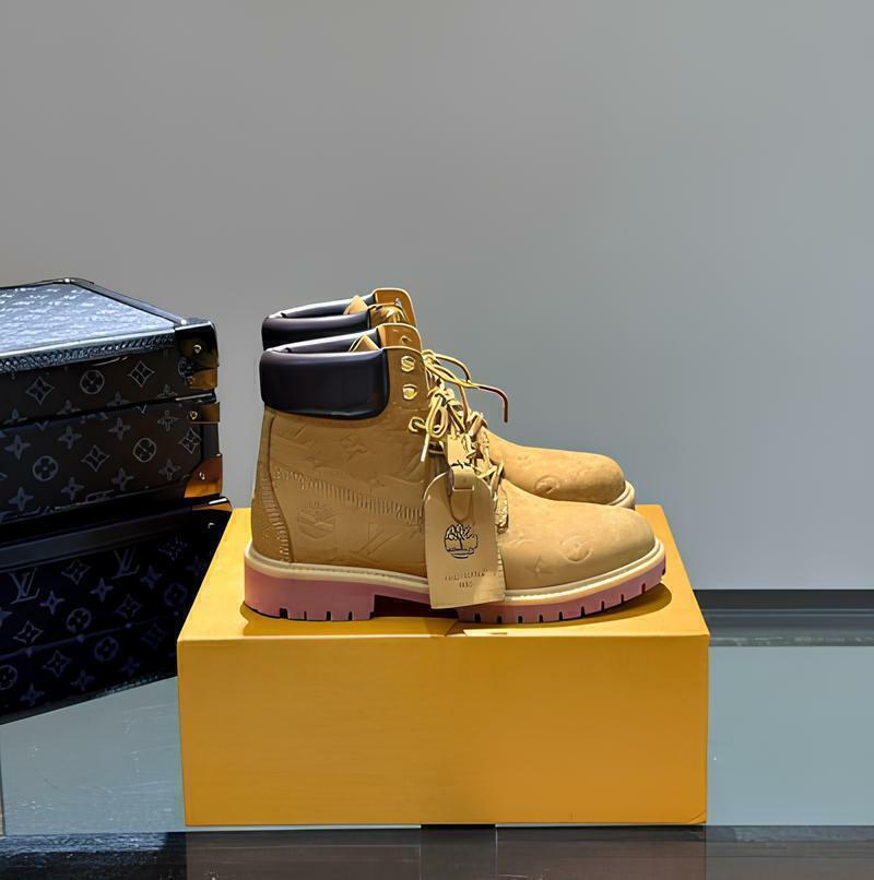 Bota Timberland X Louis Vuitton Beige Black