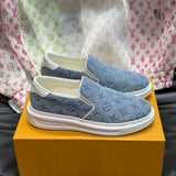 Lv Slip on Suede Gray