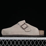 Birkenstock Boston Soft Footbed Suede Taupe