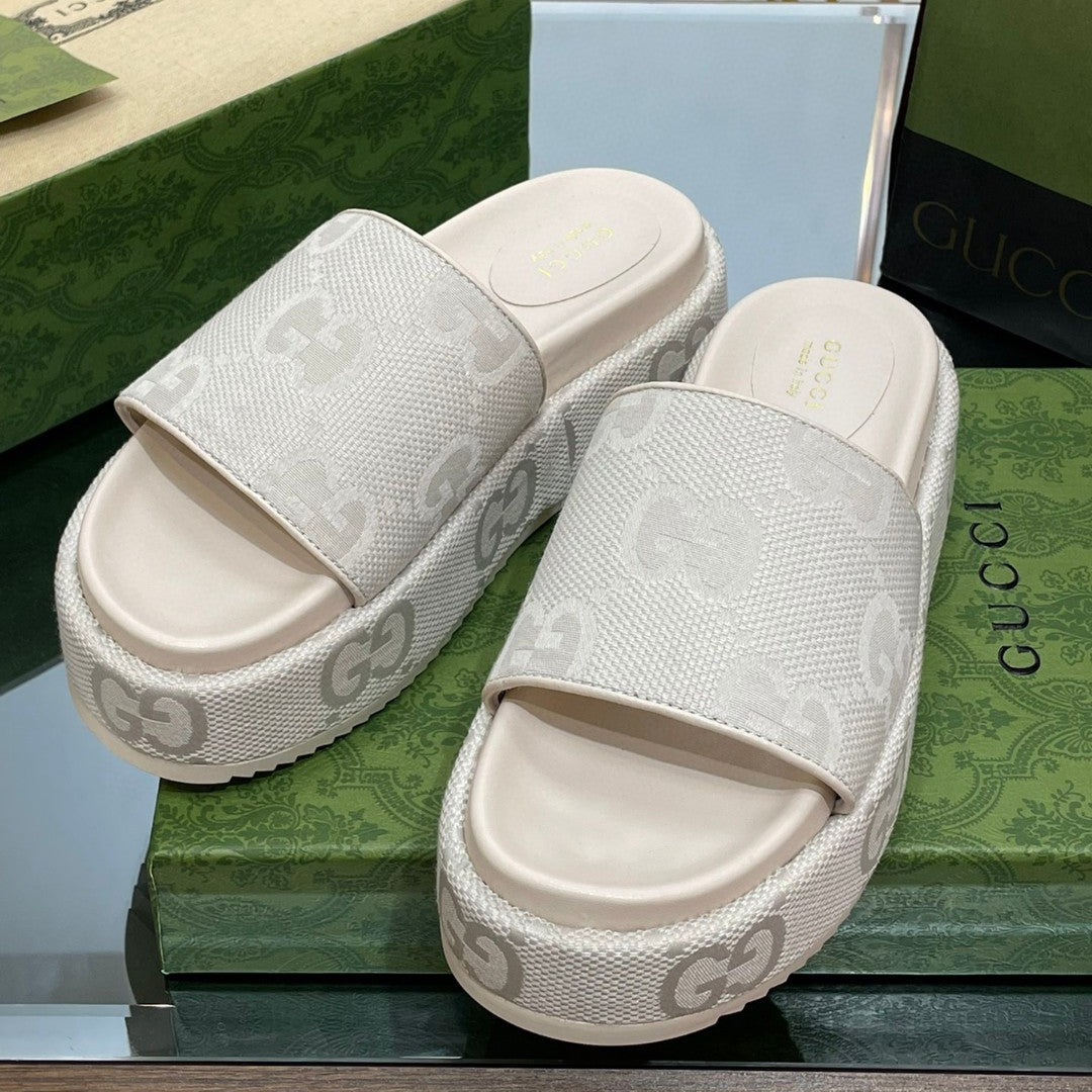 Gucci Angelina Platform Sandal Off-White