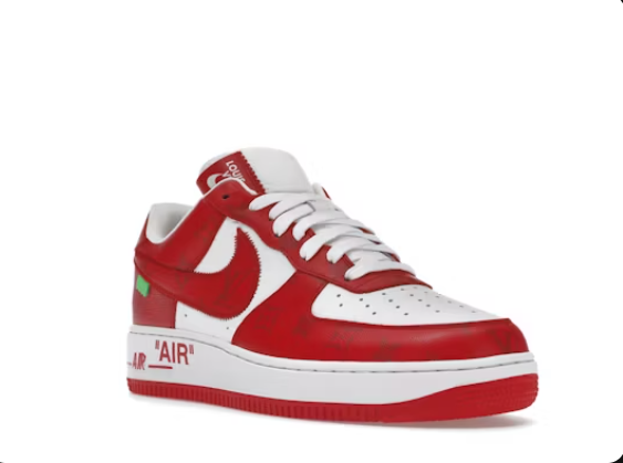Nike Louis Vuitton x Air Force 1 Low Virgil Abloh Red