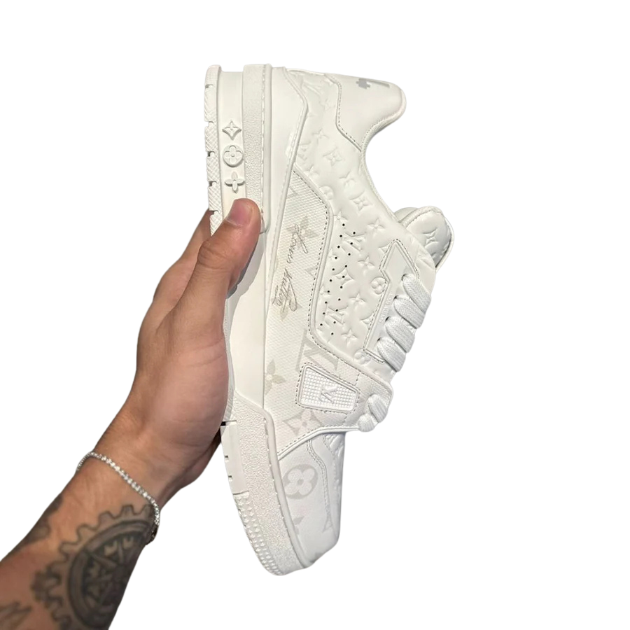 Tênis Louis Vuitton Plataform Monogram Grey White