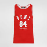 Camiseta DolceGabbana Tank top with patch Red