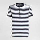 Camiseta DolceGabbana Serafino striped cotton t-shirt White