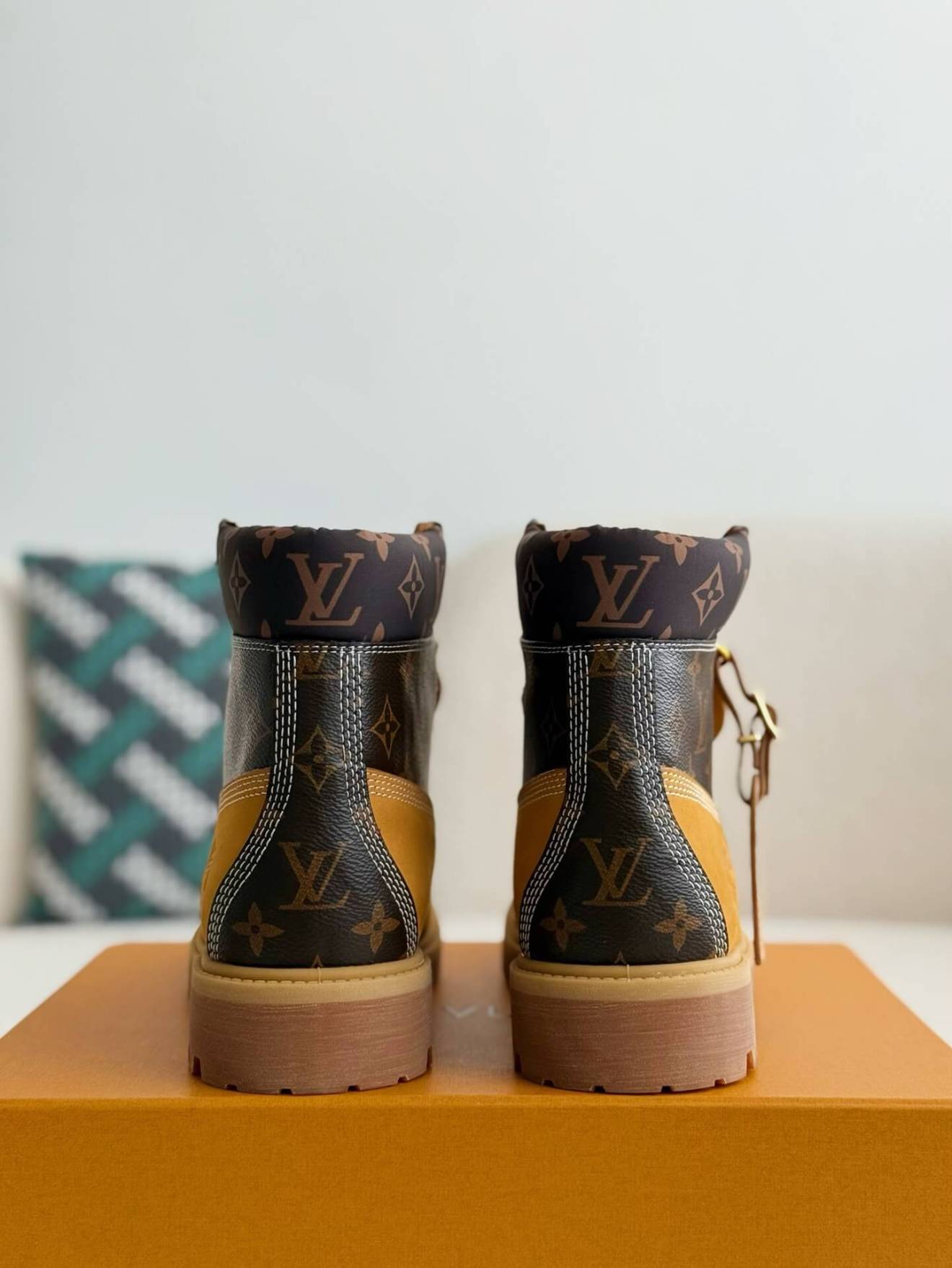 Louis Vuitton x Timberland Wheat Base Monogram 6-Inch Ankle Boot