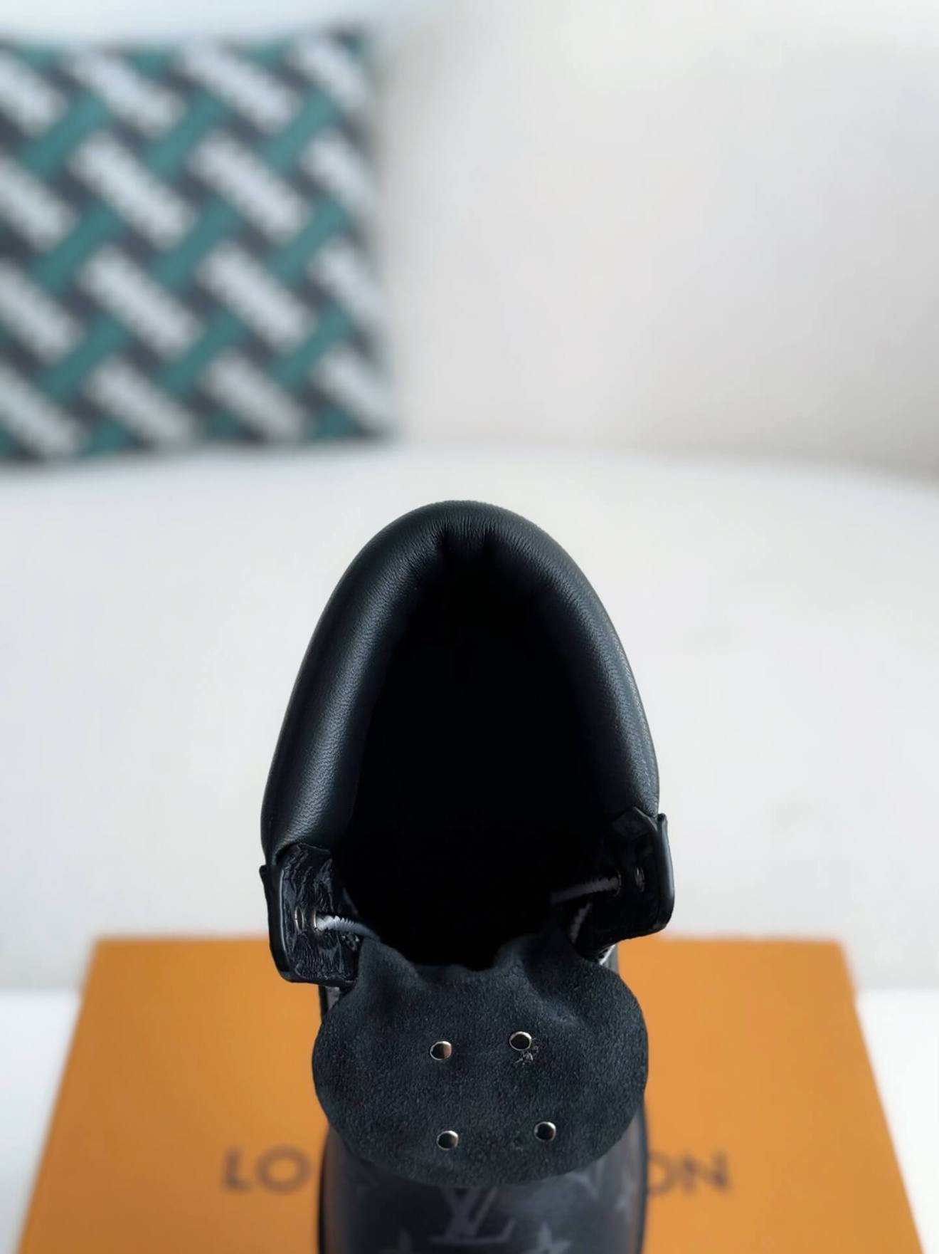 Louis Vuitton LV x Timberland 6-Inch Ankle All Black Leather Boot