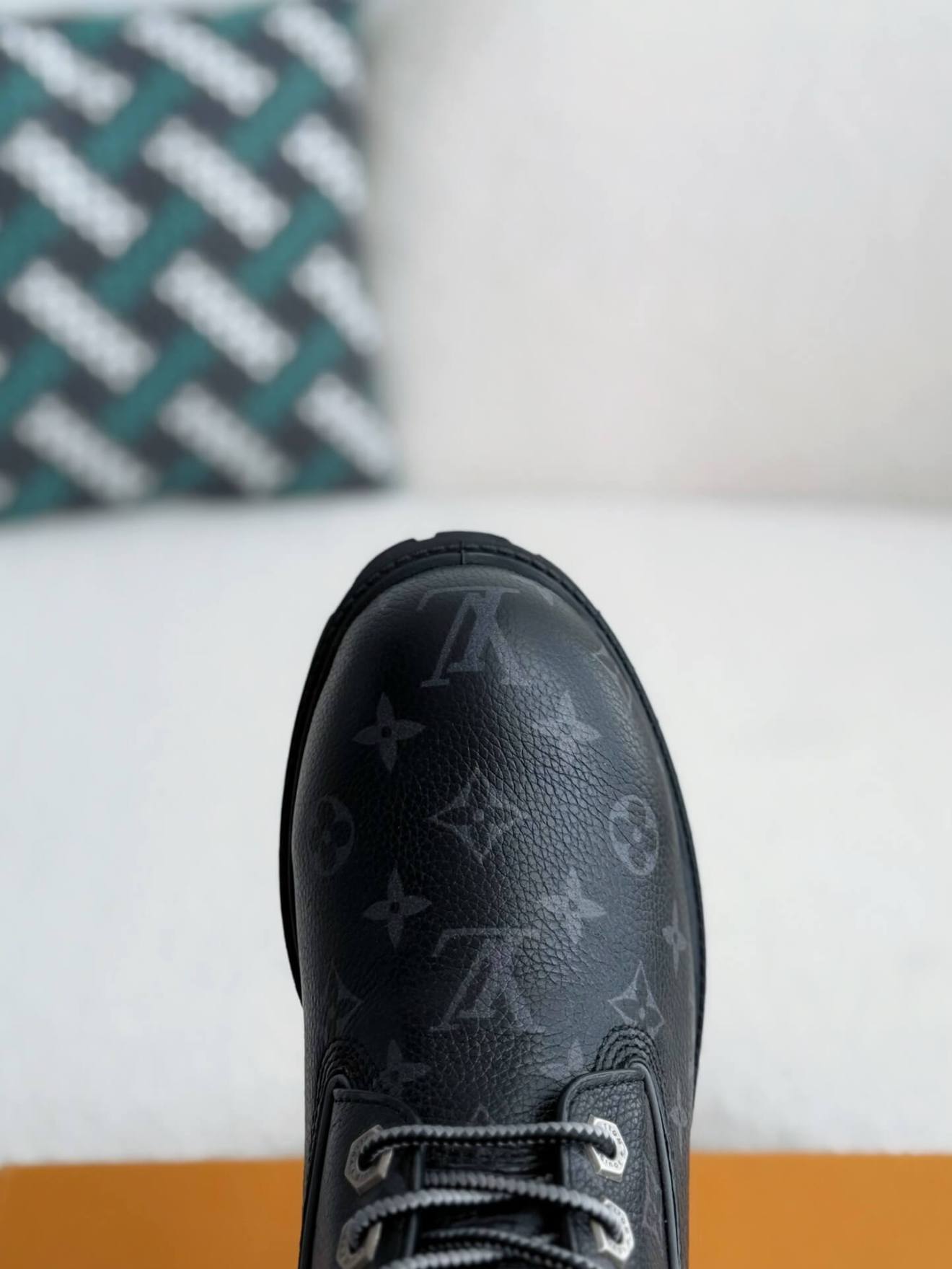 Louis Vuitton LV x Timberland 6-Inch Ankle All Black Leather Boot