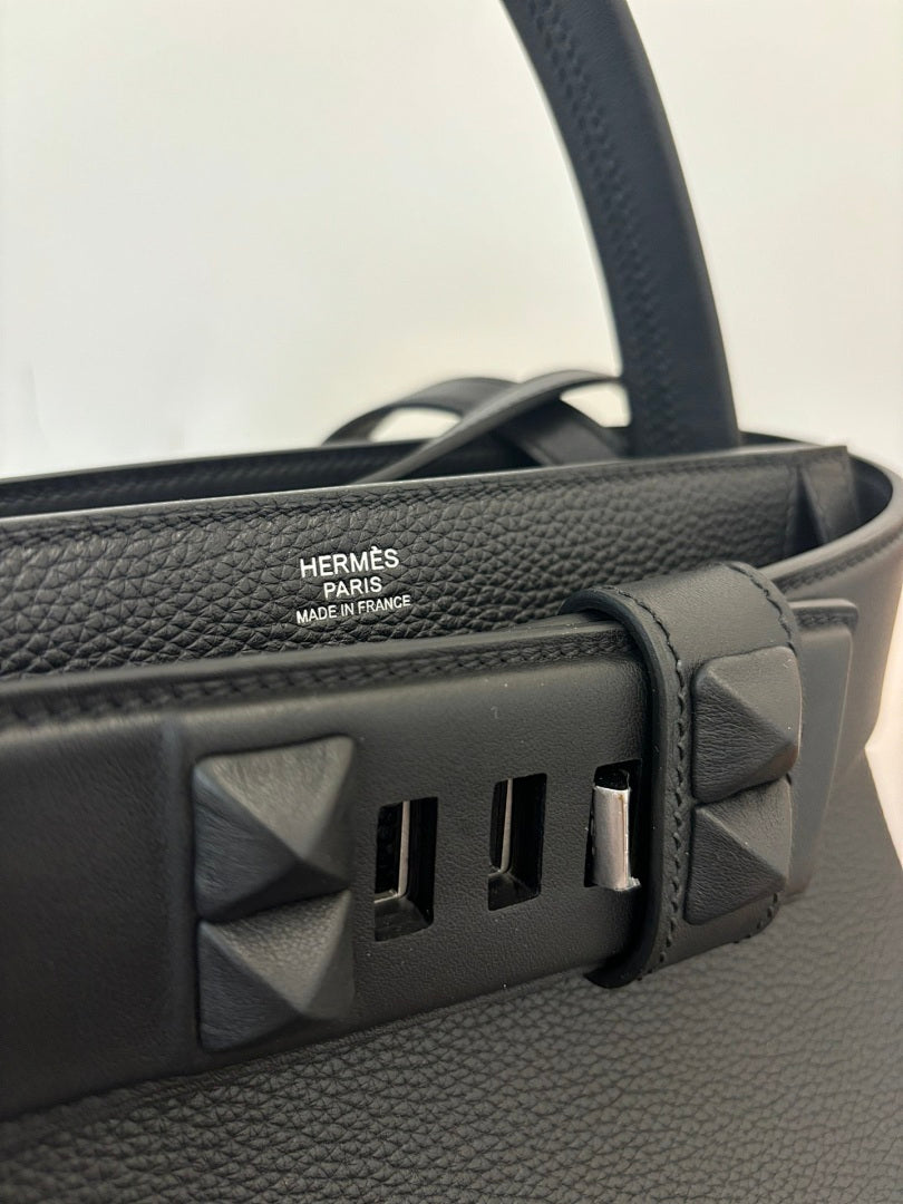 Bolsa Hermes Toile Black Officier H Herbag 39