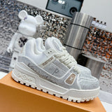 Trainer Maxi White Crystals