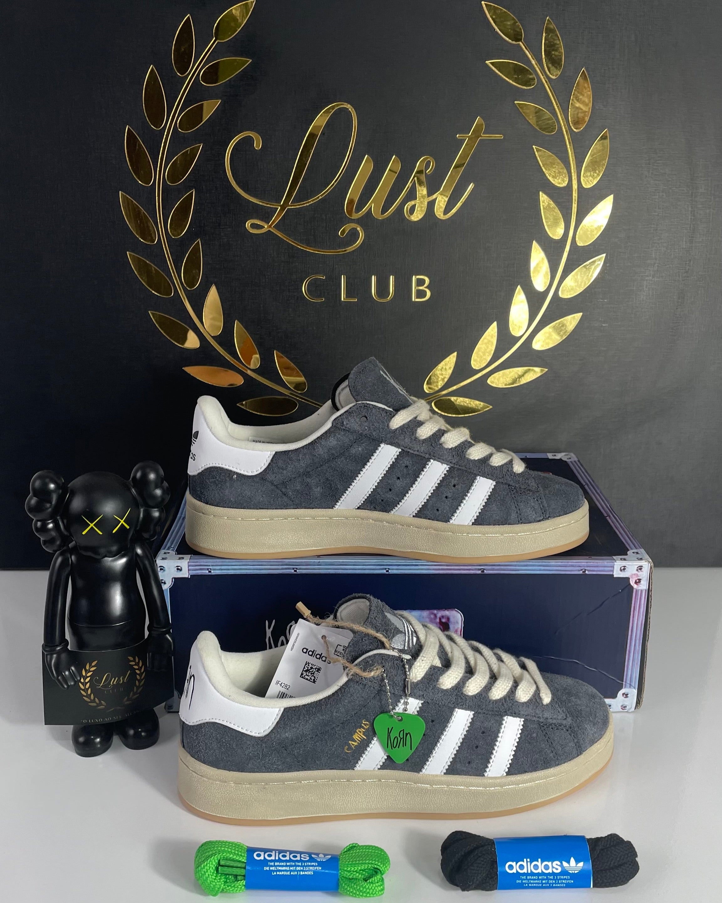 Korn X Adidas Campus 2.0 Carbon Cinza (PRONTA ENTREGA) Tamanho 38