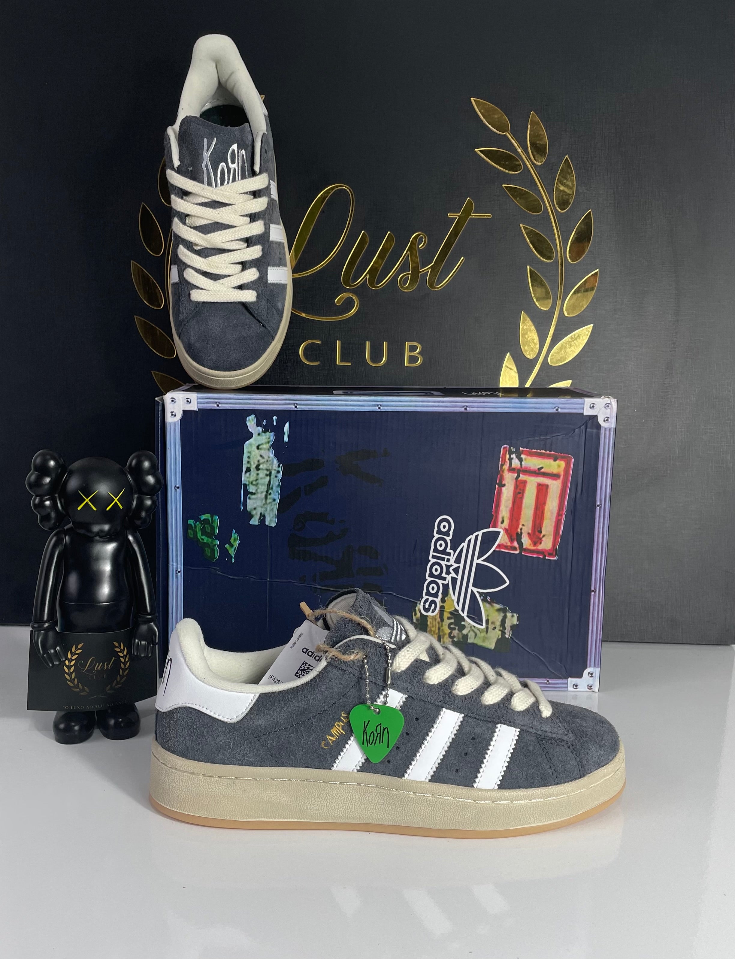 Korn X Adidas Campus 2.0 Carbon Cinza (PRONTA ENTREGA) Tamanho 38