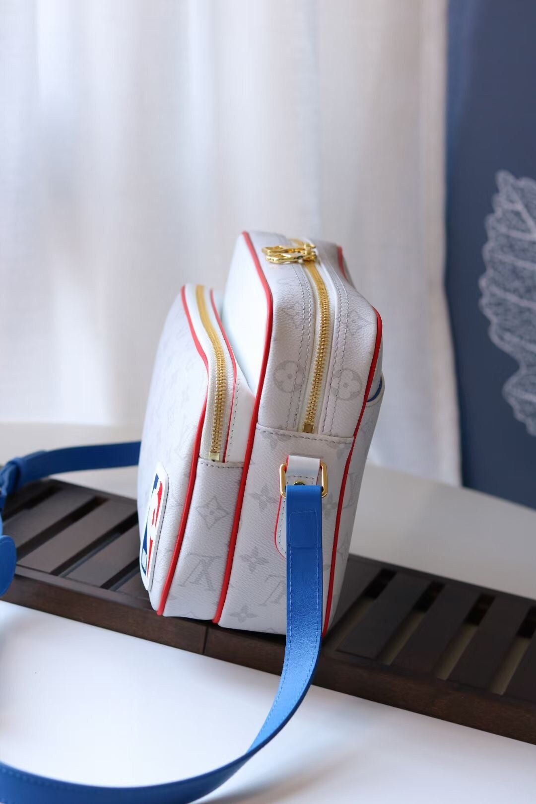 Bag LV X NBA Nil Monogram Antarctica Shoulder Bag