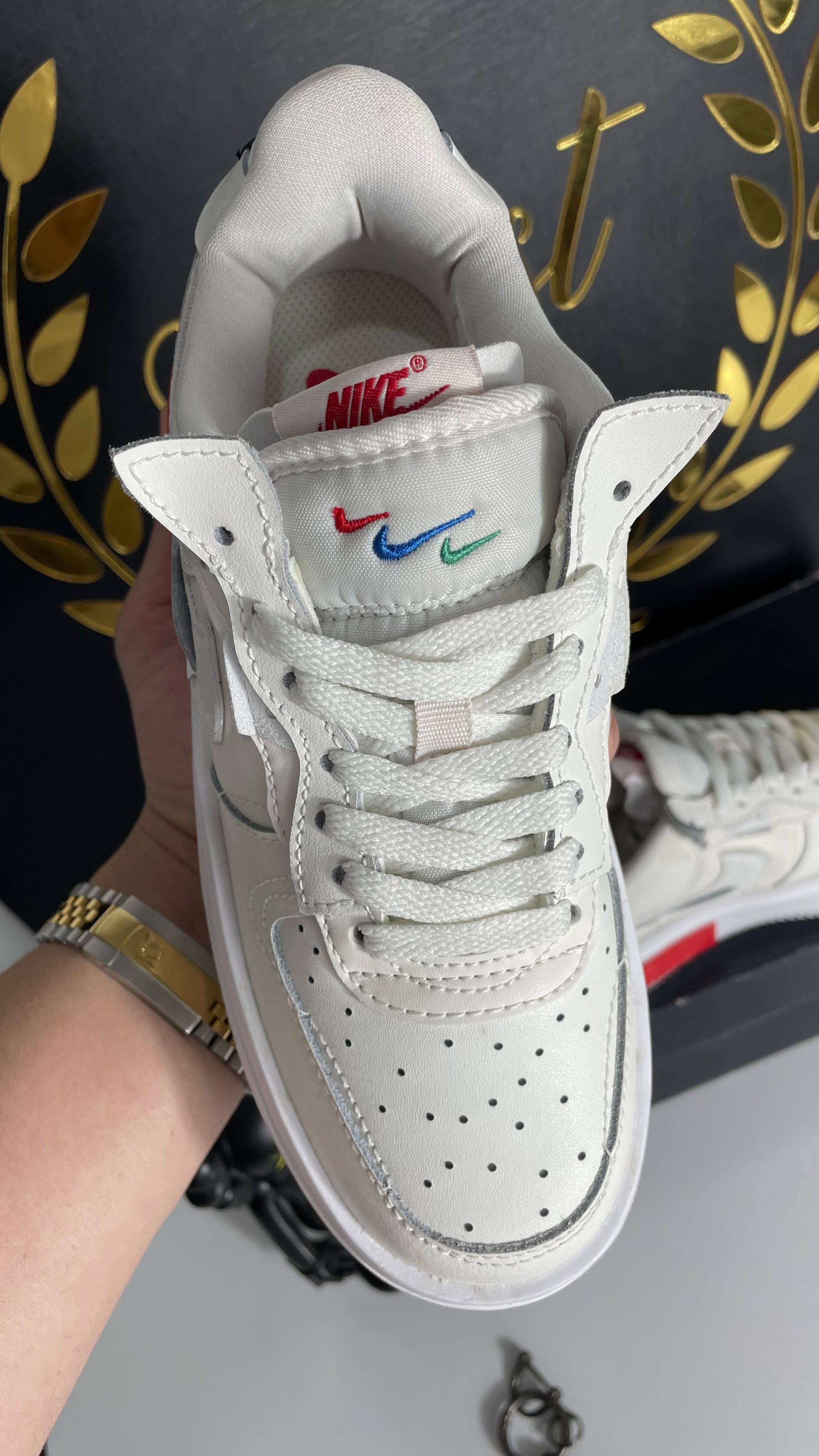 NIKE AIR FORCE 1 FONTANKA ' PEARL WHITE UNIVERSITY RED ' (PRONTA ENTREGA) Tamanho 35