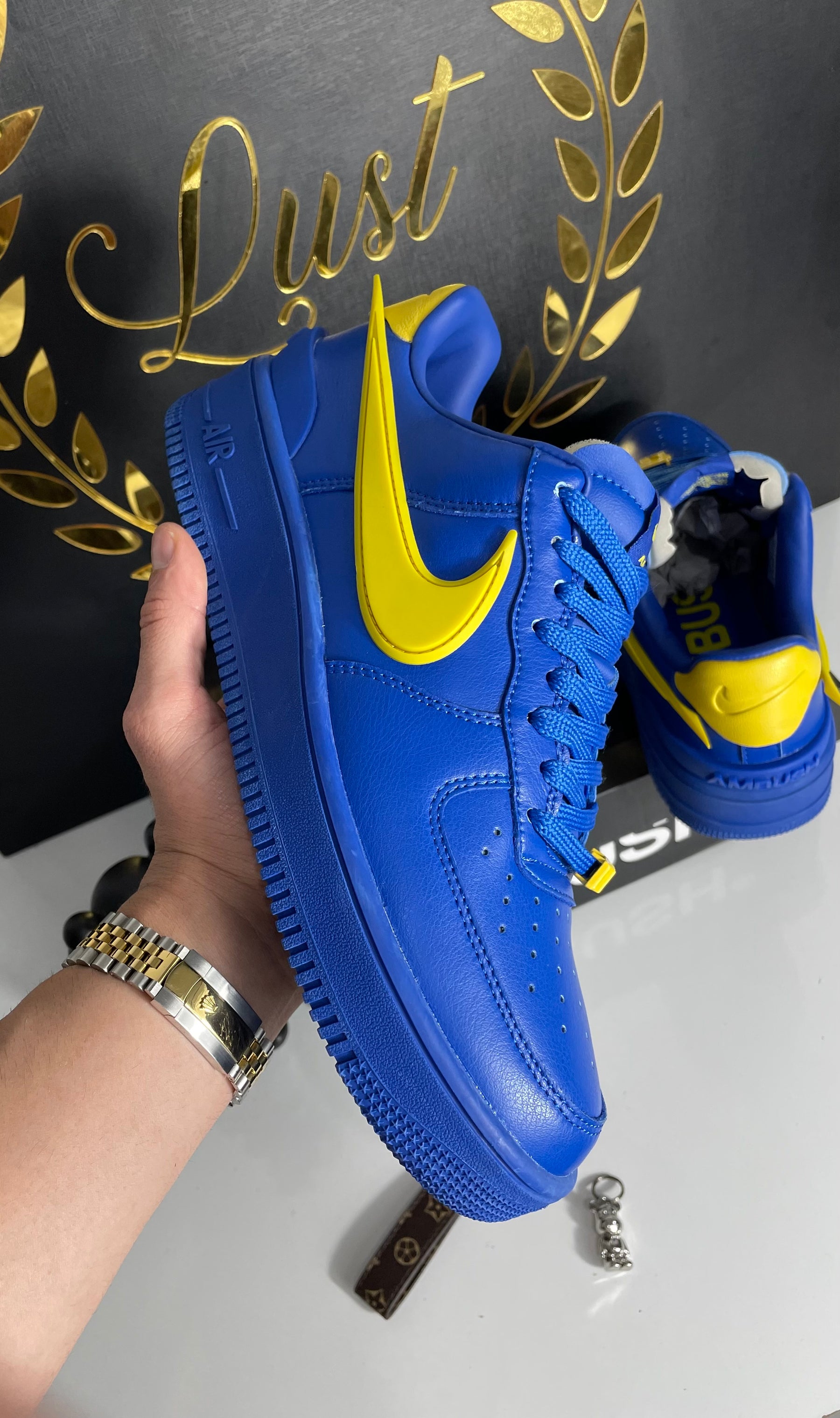 Ambush X Nike Air Force 1 Blue Visitar > Yellow (PRONTA ENTREGA) Tamanho 42